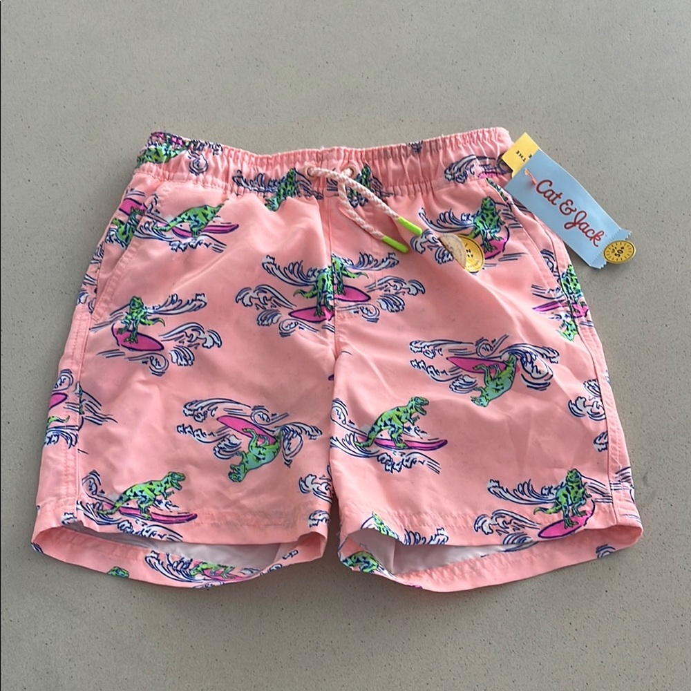Cat & Jack Kids' Pink Surfing Shorts